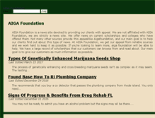 Tablet Screenshot of aigafoundation.org